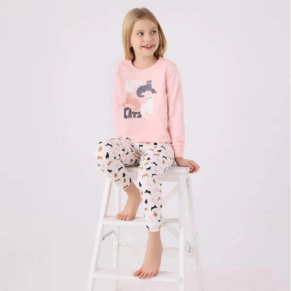 Arnetta AR3057C Kız Çocuk Kışlık Pijama Takımı