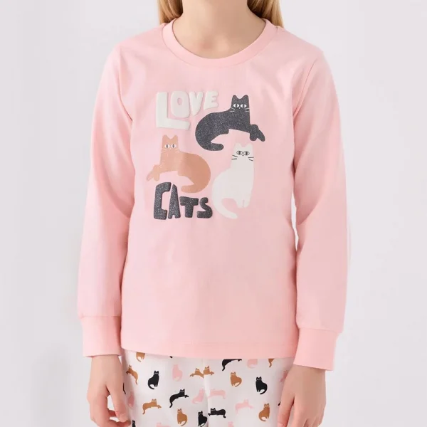 Arnetta AR3057C Kız Çocuk Kışlık Pijama Takımı