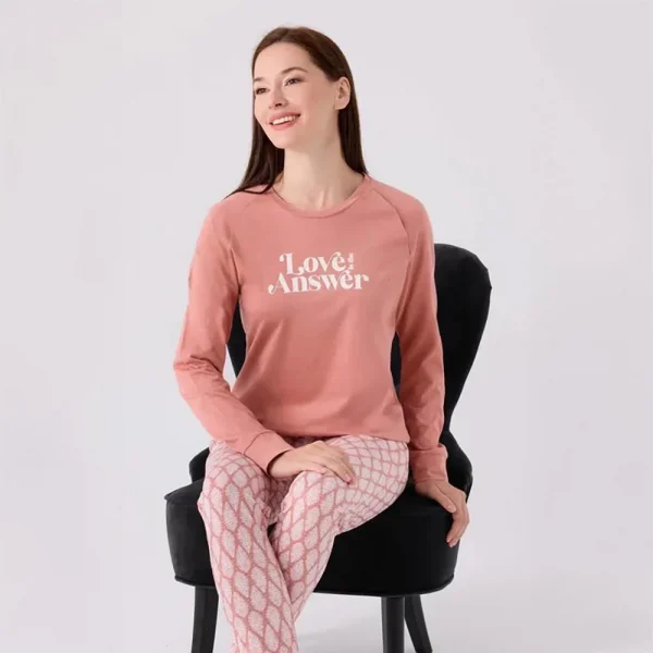 Arnetta AR3072S Kadın Yetişkin Kışlık Pijama Takımı