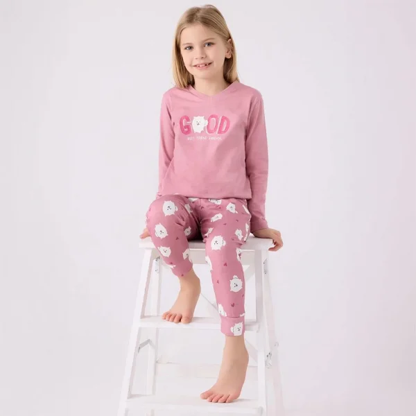 Arnetta AR3088G Kız Çocuk Garson Kışlık Pijama Takım
