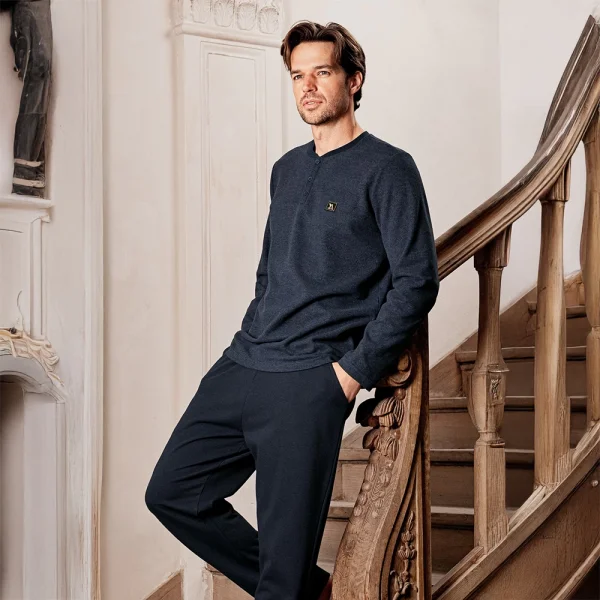 Arnetta AR3503-X Erkek Kışlık Büyük Beden İkili Pijama Takım