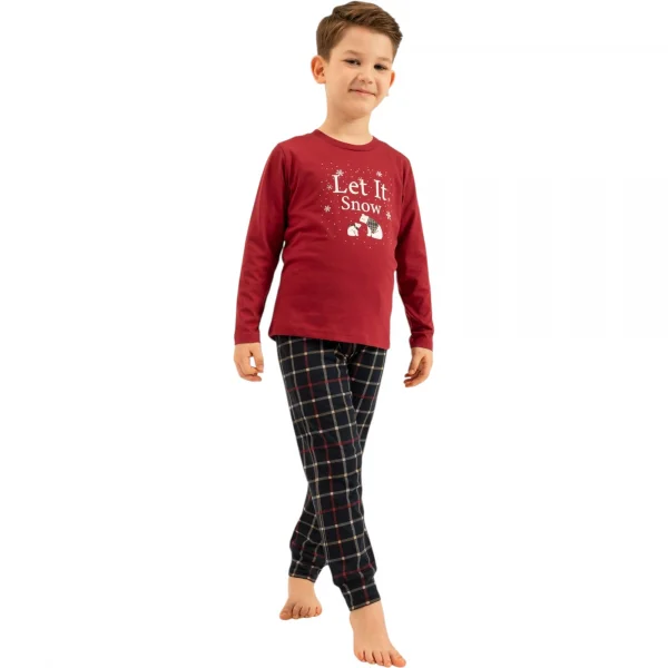 Arnetta AR3820G Baba Oğul Uzun Kollu İkili Pijama Takım (Garson Boy)