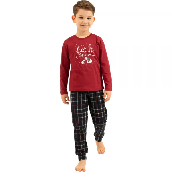 Arnetta AR3820G Baba Oğul Uzun Kollu İkili Pijama Takım (Garson Boy)