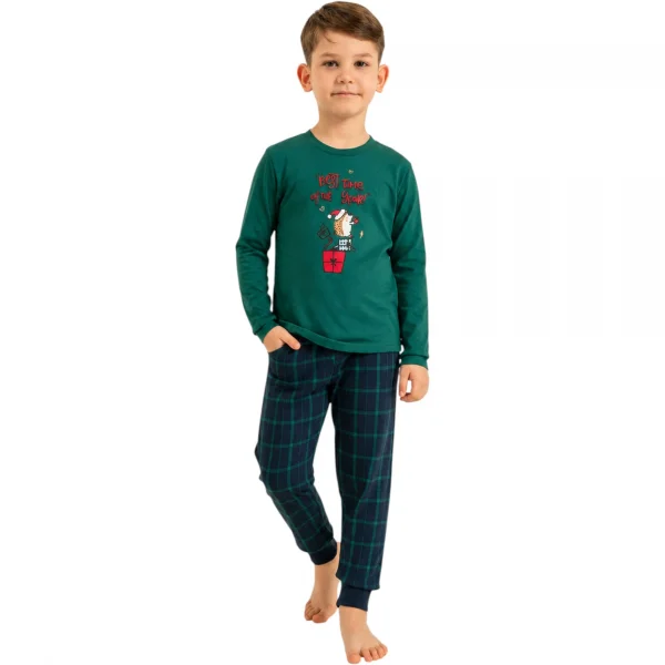 Arnetta AR3823C Baba Oğul Uzun Kollu İkili Pijama Takım (Oğul)