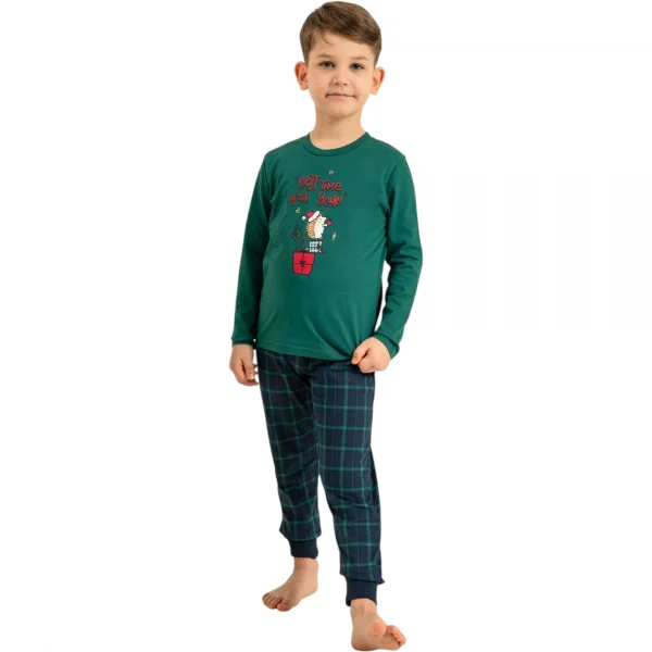 Arnetta AR3823C Baba Oğul Uzun Kollu İkili Pijama Takım (Oğul)