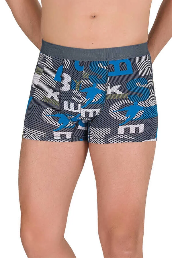 Berrak 4480 (Battal) Likralı Desenli Erkek Boxer