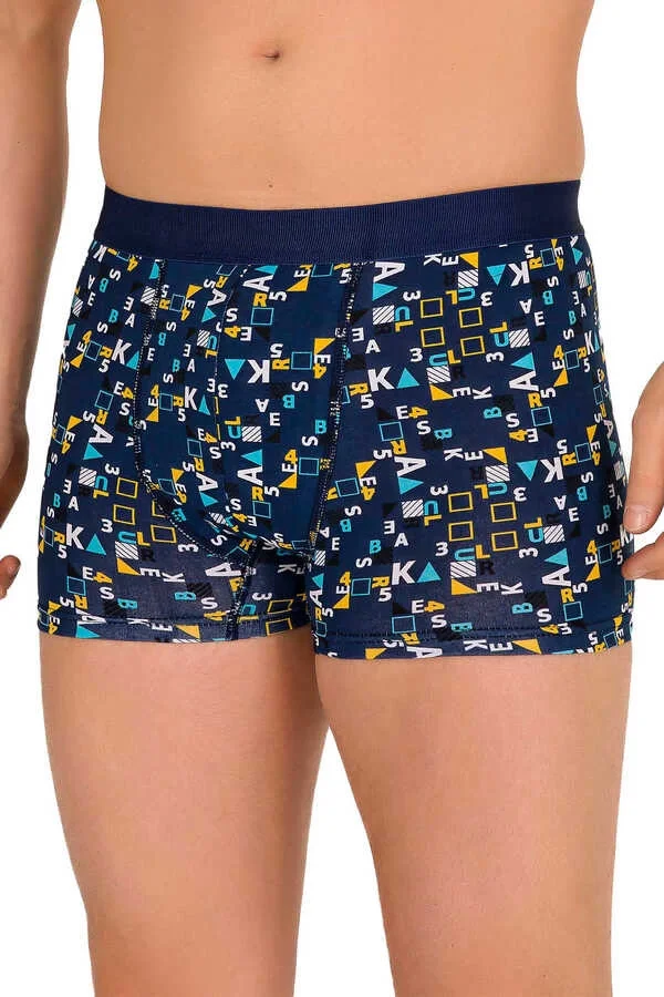 Berrak 4480 Erkek Likralı Desenli Boxer