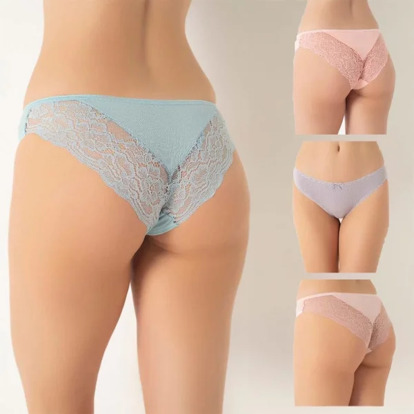 Confeo 804-001 Kadın Dantelli 4lü Bikini Külot