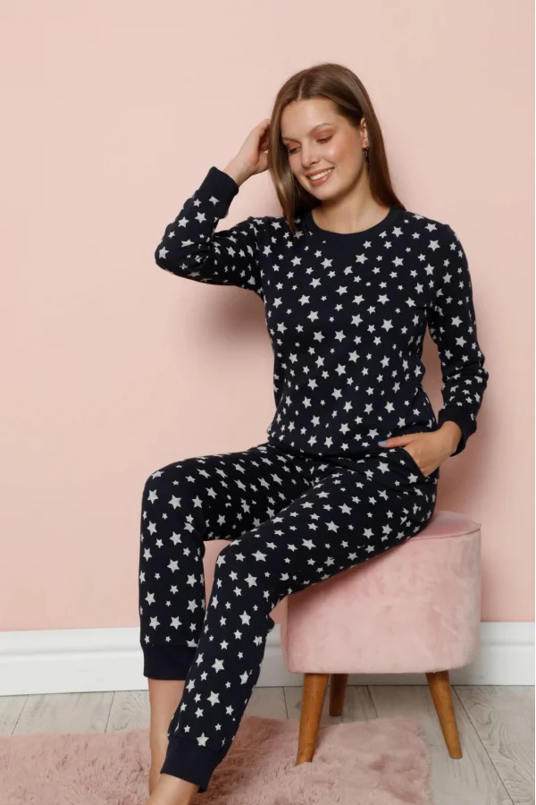 Confeo 840.233 Kadın Kışlık Bisiklet Yaka  Pijama Takım