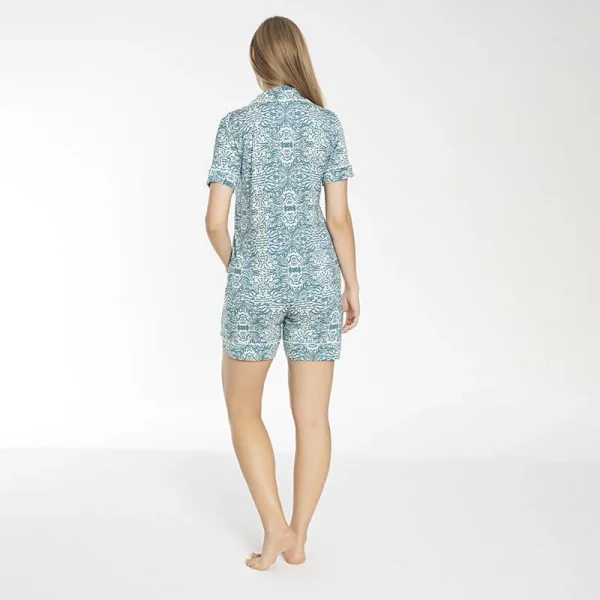 Confeo 840.505 Kadın Yazlık Önü Düğmeli Şortlu Pijama Takım