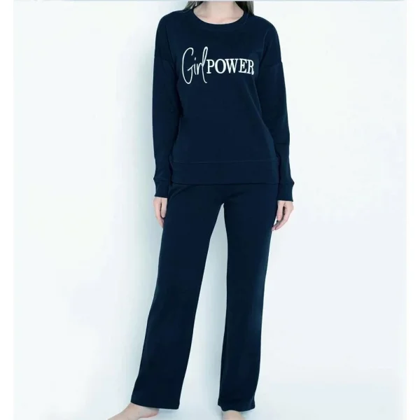 Confeo 840.617 Kadın Kışlık Önü Nakışlı Pijama Takım