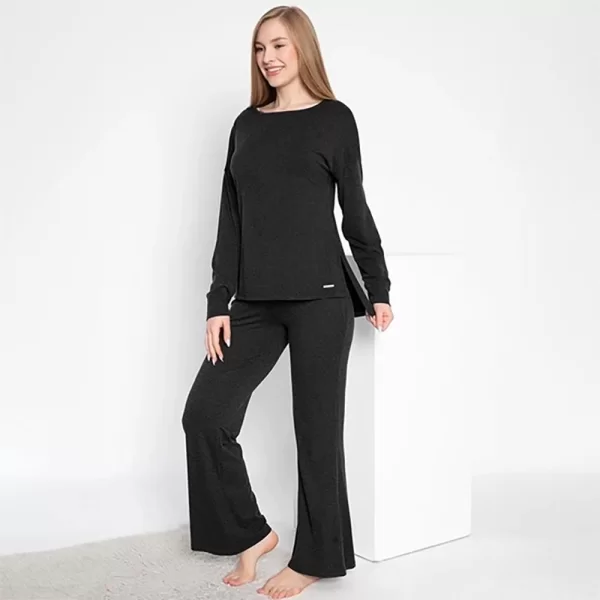 Confeo 840.638 Kadın Kışlık Uzunkol Pijama Takım
