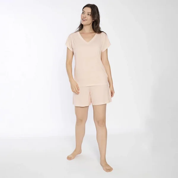 Confeo C840-708 Kadın Viskon Kısakol Short Takım