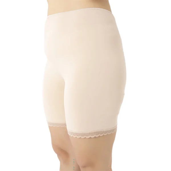 Elegant 21012 Kadın Büyük Beden Likralı Dantelli Kısa Tayt