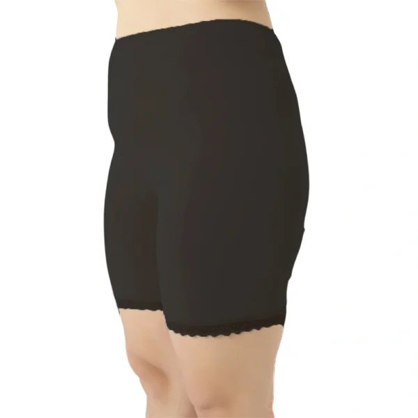 Elegant 21012 Kadın Büyük Beden Likralı Dantelli Kısa Tayt