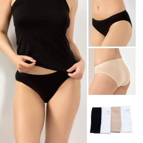 Elegant 2850 Kadın Bambu Bikini Külot 4lü Paket