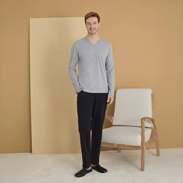 Elitepoint 1626 EErkek Büyük Beden Kışlık Pijama Takım