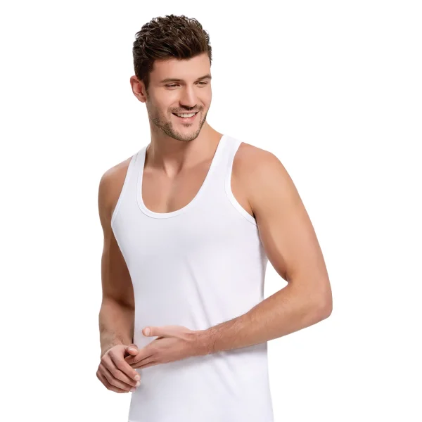 İlke 101 Erkek Askılı Büyük Beden Atlet   3XL