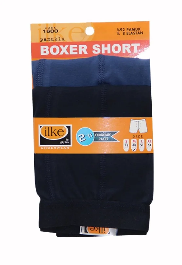 İlke 1600 İkili Paket Likralı Boxer