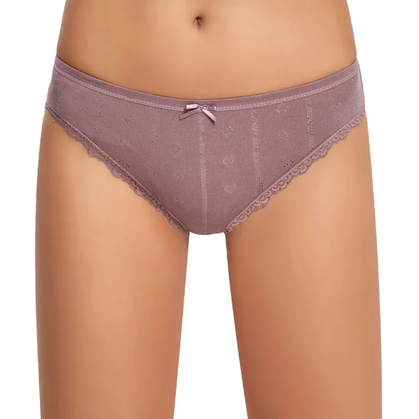 İlke 273 Kadın Jakarlı Dantelli Bikini Külot