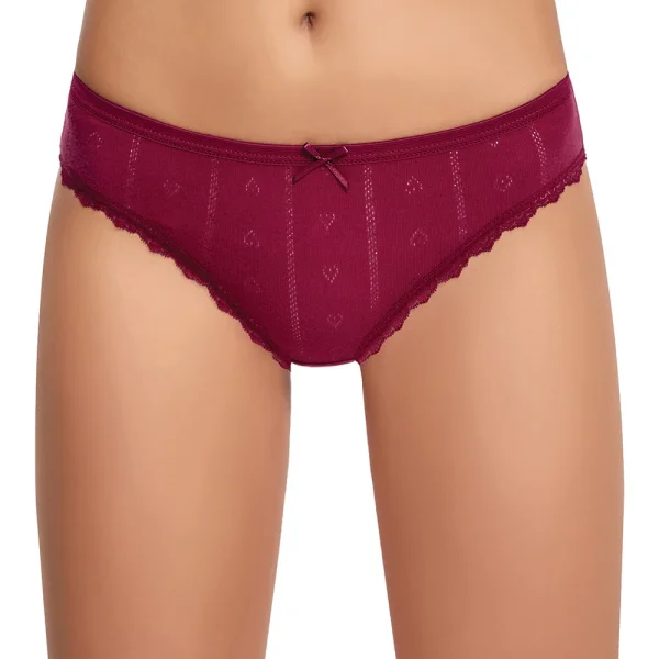 İlke 273 Kadın Jakarlı Dantelli Bikini Külot