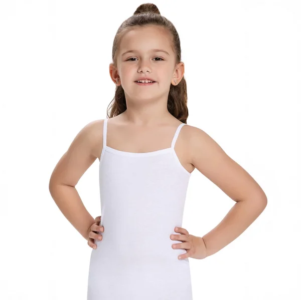 İlke 325 Kız Çocuk Biyeli İp Askılı Garson Boy Atlet   (10-11 Yaş)