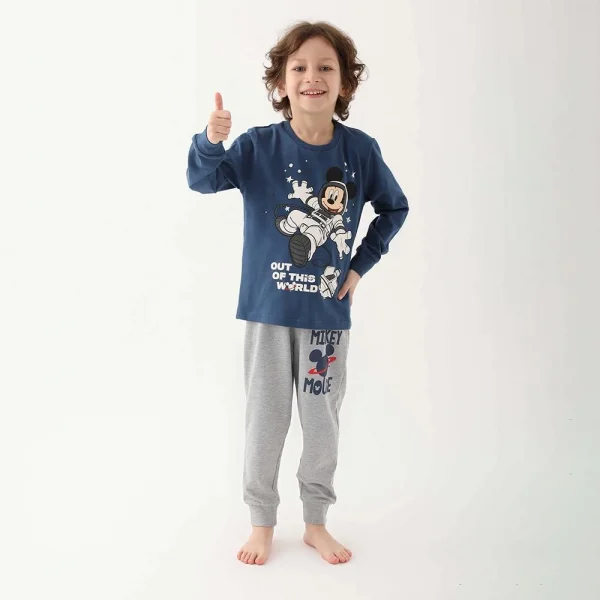 Mickey Mouse 4821C Erkek Çocuk Kışlık Pijama Takım