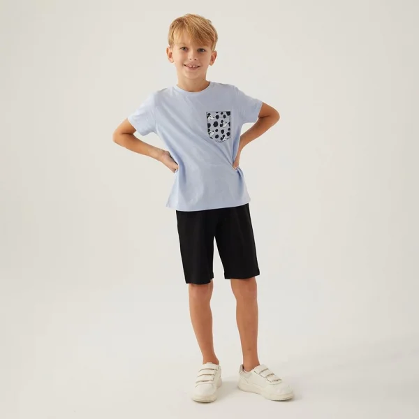 Mickey Mouse 4872C Erkek Çocuk Yazlık Bermuda Pijama Takım