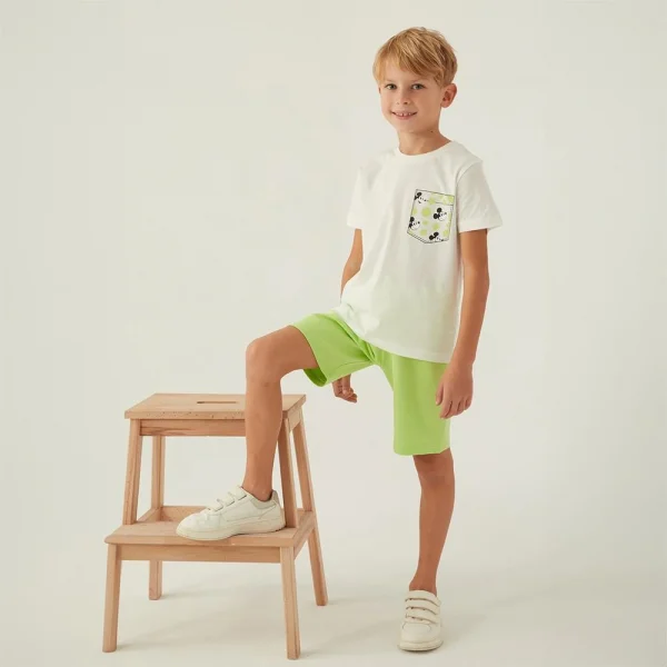 Mickey Mouse 4872C Erkek Çocuk Yazlık Bermuda Pijama Takım