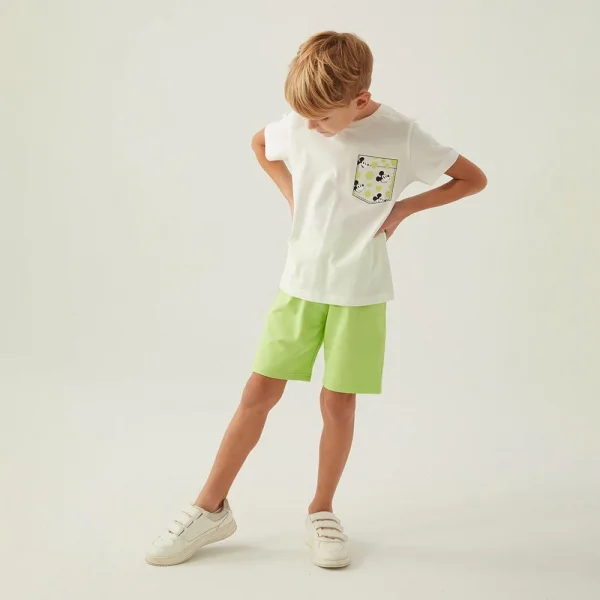 Mickey Mouse 4872C Erkek Çocuk Yazlık Bermuda Pijama Takım