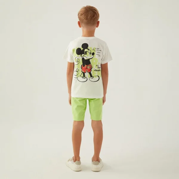 Mickey Mouse 4872C Erkek Çocuk Yazlık Bermuda Pijama Takım