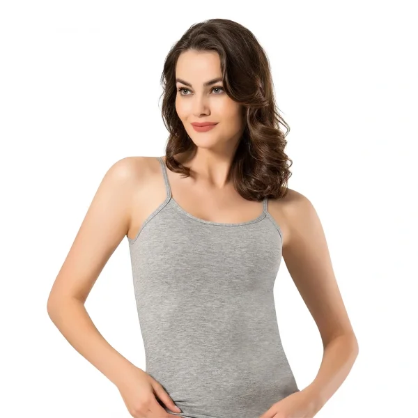 Namaldı 296/1 Kadın Likralı İp Askılı Atlet XXL