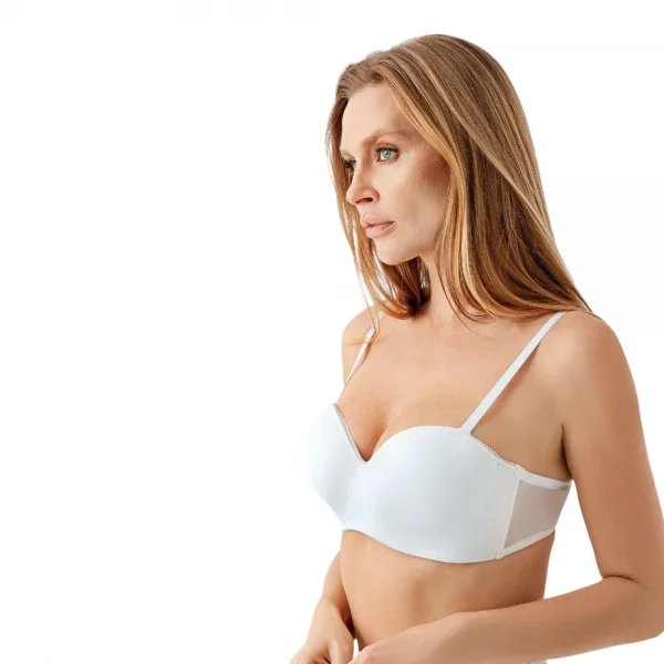 Newbra Lingerie 7045 Kadın Desteksiz B Cup Dantelli Sutyen