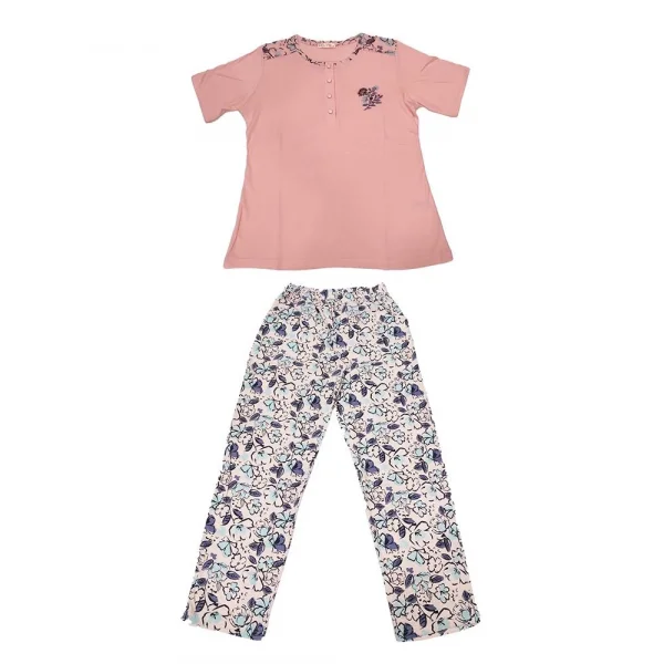 Over Sleep 121K Kadın Yazlık  Kısa Kol Pijama Takım