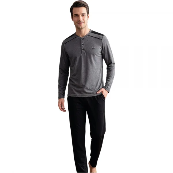 Over Sleep 2400 Erkek Kışlık Süprem Pijama Takımı