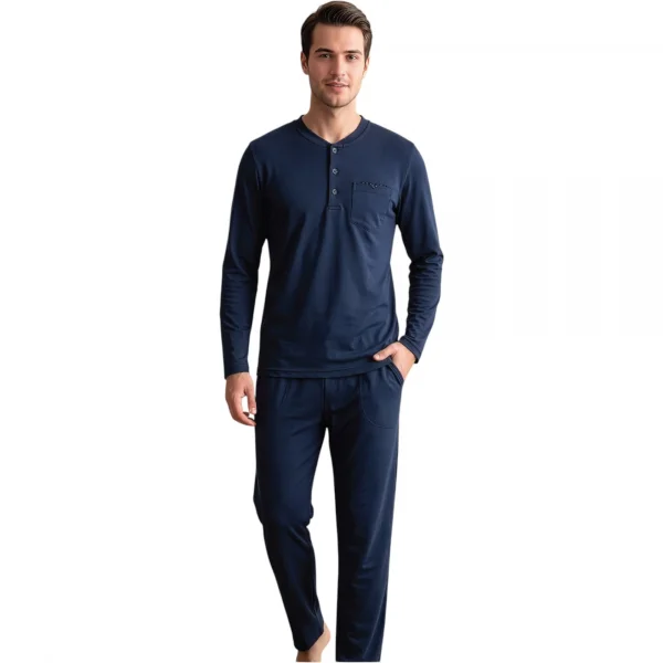 Over Sleep 2402 Erkek Kışlık Süprem Pijama Takımı