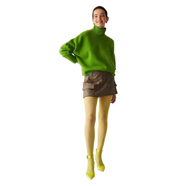 Penti Kadın Fashion File Desenli Külotlu Çorap