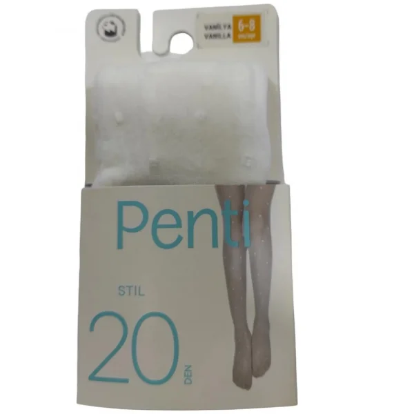 Penti Kız Çocuk Stil Desenli Külotlu Çorap 20 Denye