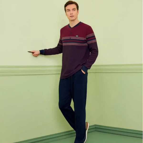 Poleren 7805 Erkek Kışlık Pijama Takımı