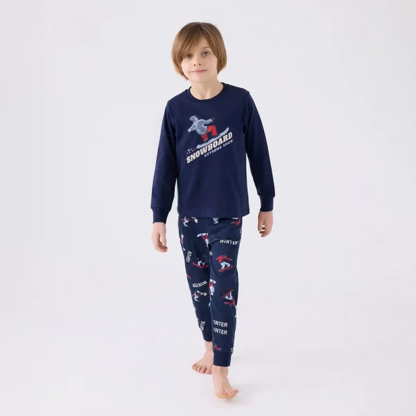RolyPoly RP3435C Erkek Çocuk Kışlık Pijama Takım
