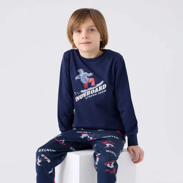 RolyPoly RP3435C Erkek Çocuk Kışlık Pijama Takım