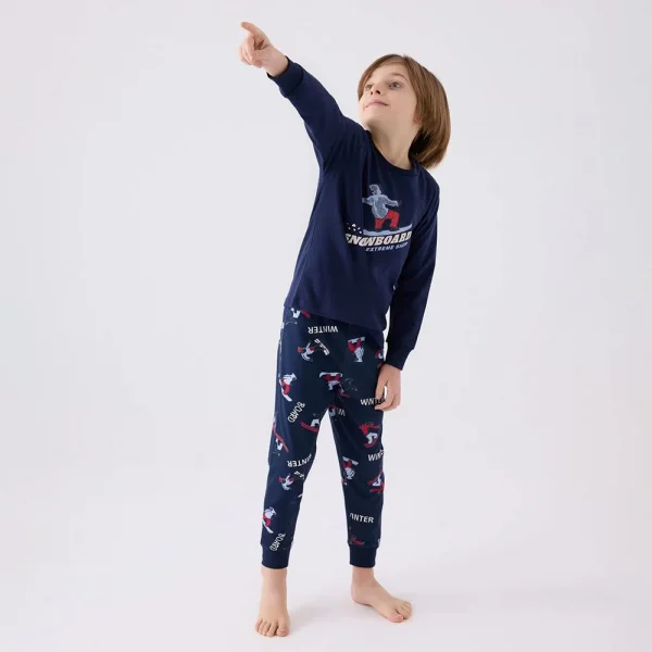 RolyPoly RP3435C Erkek Çocuk Kışlık Pijama Takım