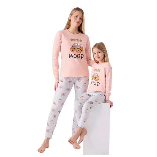 RolyPoly RP3467-2 Kız Çocuk Kışlık İkili Pijama Takım