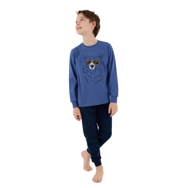 RolyPoly RP3659-2 Erkek Çocuk Kışlık İkili Pijama Takım