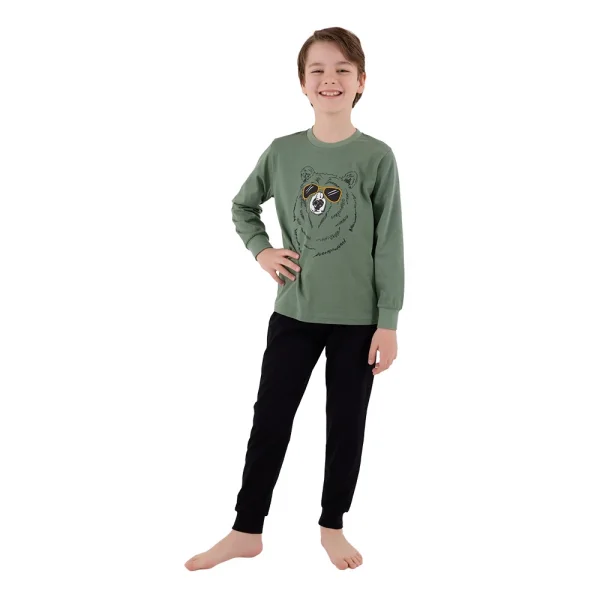 RolyPoly RP3659-2 Erkek Çocuk Kışlık İkili Pijama Takım