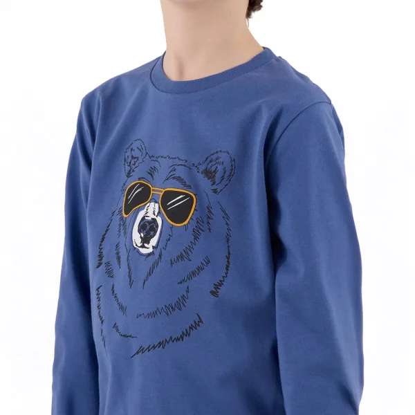 RolyPoly RP3659-G Erkek Garson Boy Çocuk Kışlık İkili Pijama Takım