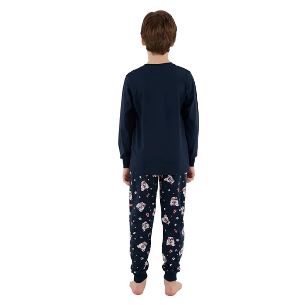 RolyPoly RP3676-G Baba Oğul Kışlık İkili Pijama Takım (Garson Boy Çocuk)