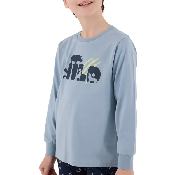 RolyPoly RP3683-G Erkek Garson Boy Çocuk Kışlık İkili Pijama Takım