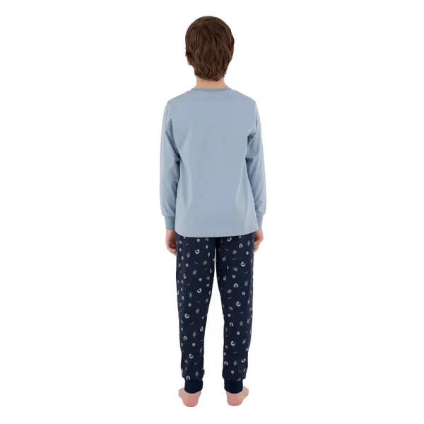 RolyPoly RP3683-G Erkek Garson Boy Çocuk Kışlık İkili Pijama Takım