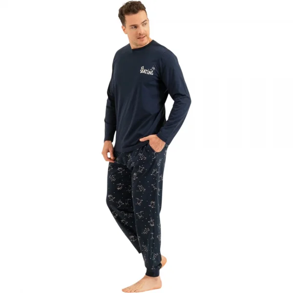 Rolypoly RP3864S Baba Oğul Uzun Kol Pijama Takım (Baba)